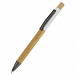 Ручка Авалон с корпусом из бамбука и софт-тач вставкой-S, белый