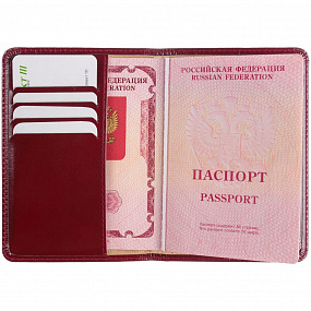 Обложка для паспорта Signature, синяя