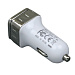 Квадратная автомобильная зарядка на 2 USB-порта
