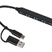 USB-хаб «Link» с коннектором 2-в-1 USB-C и USB-A, 2.0/3.0