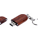 USB 2.0- флешка на 16 Гб овальной формы и колпачком с магнитом