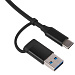 USB-хаб «Link» с коннектором 2-в-1 USB-C и USB-A, 2.0/3.0